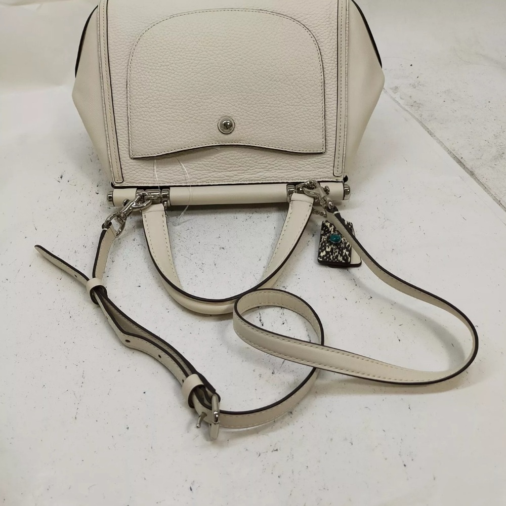 Coach Drifter Handbag with Shoulder Strap White Genuine Leather - Picture 4 of 9